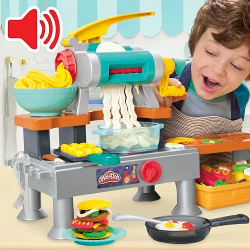 Play-Doh ▫️ A Cozinha dos Minichefs, Sons realistas de cozinha de brincar, Mais de 25 alimentos de brincar para criar, Trabalhos manuais para crianças, A partir dos 3 anos 2