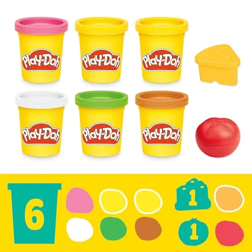Play-Doh ▫️ A Cozinha dos Minichefs, Sons realistas de cozinha de brincar, Mais de 25 alimentos de brincar para criar, Trabalhos manuais para crianças, A partir dos 3 anos 3