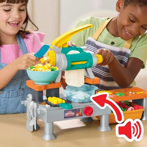 Play-Doh ▫️ A Cozinha dos Minichefs, Sons realistas de cozinha de brincar, Mais de 25 alimentos de brincar para criar, Trabalhos manuais para crianças, A partir dos 3 anos 5