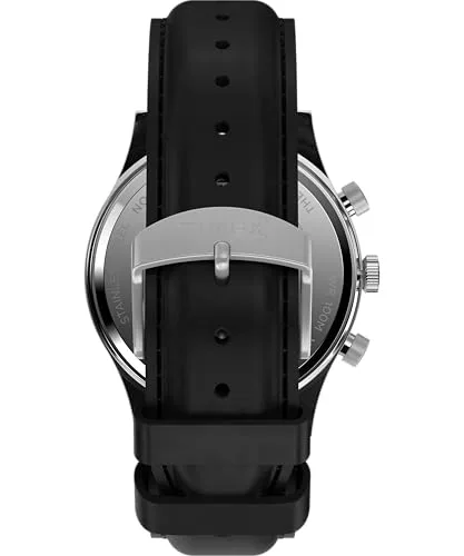 Timex ▫️ Waterbury TW2Y54100 - Relógio cronógrafo com bracelete em pele de 42 mm para homem 3