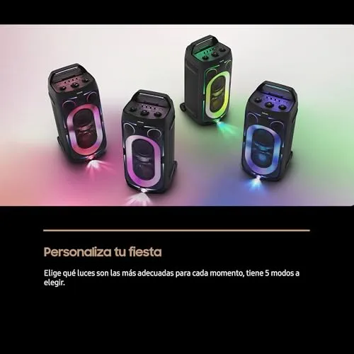 Samsung ▫️ Torre de som MX-ST50F/ZF com certificação IPX4 e aplicação Sound Tower 3
