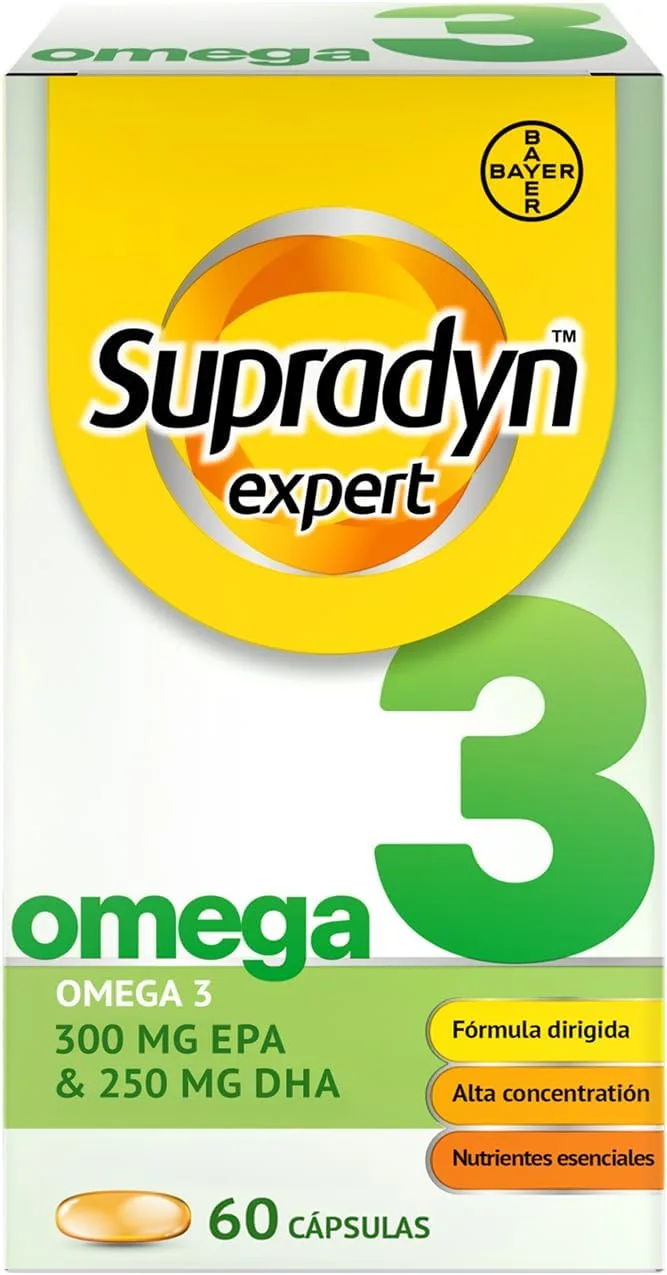 Supradyn ▫️ Expert Omega 3, 1000 mg de óleo de peixe, 60 cápsulas