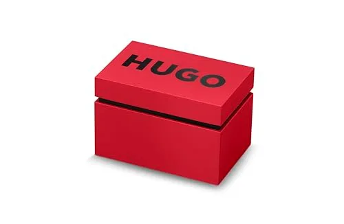 HUGO ▫️ Relógio com movimento de quartzo de três ponteiros, da coleção #Lit, com bracelete em aço inoxidável 7