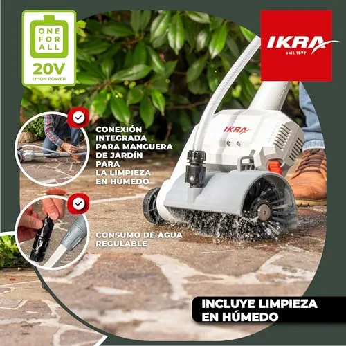 IKRA ▫️ Limpa-superfícies e juntas a bateria Vario Brush IATR 20 3