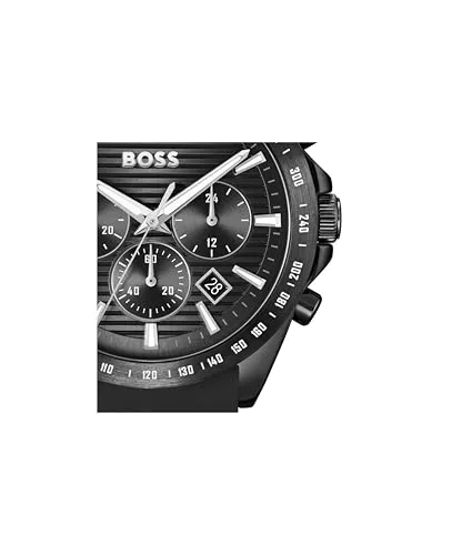 BOSS ▫️ Relógio cronógrafo de quartzo para homem, da coleção Strike Chrono, com bracelete em aço inoxidável ou silicone 4