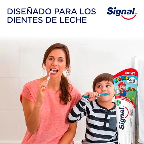 Signal ▫️ Pasta de Dentes Júnior 6-13 anos, Sabor a Frutos Vermelhos, para dentes de leite e definitivos, 75 ml x 1 (Embalagem de 2) 4