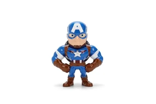 Jada ▫️ Figura Toys Marvel Avengers (1 unidade) - 1 de 4 figuras colecionáveis em metal (Homem de Ferro, Capitão América, Hulk, Pantera Negra) para fãs e colecionadores a partir dos 8 anos, seleção aleatória 2