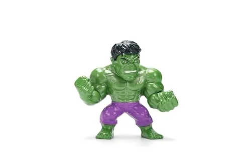 Jada ▫️ Figura Toys Marvel Avengers (1 unidade) - 1 de 4 figuras colecionáveis em metal (Homem de Ferro, Capitão América, Hulk, Pantera Negra) para fãs e colecionadores a partir dos 8 anos, seleção aleatória 3