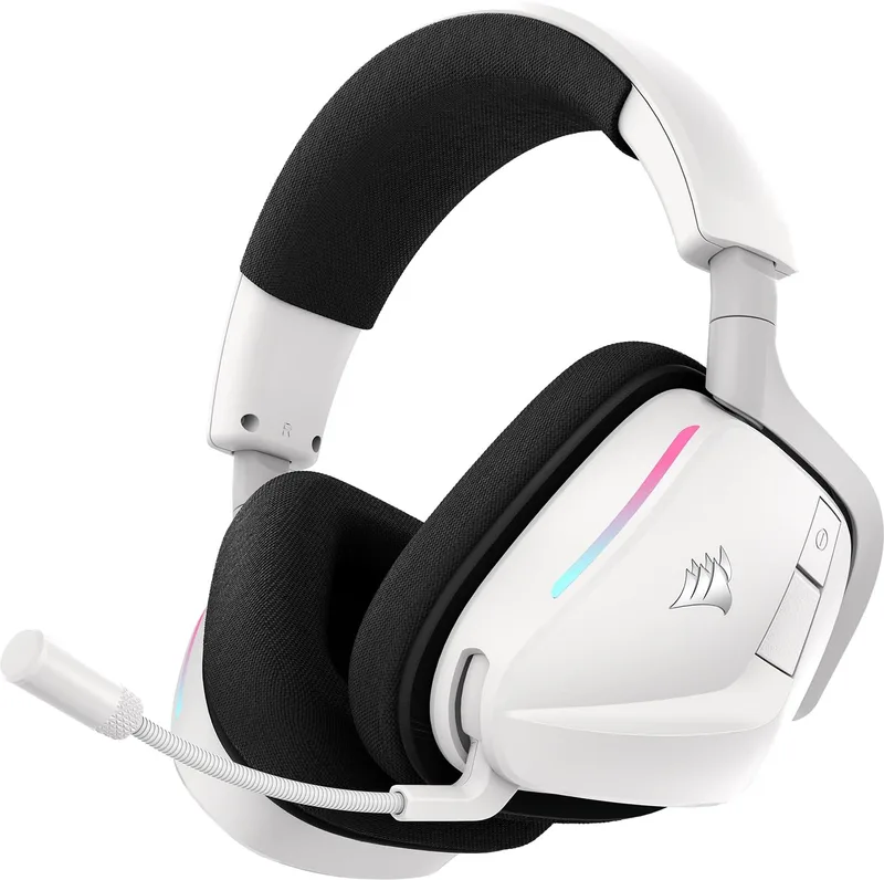 Corsair ▫️ Auscultadores para jogos Void v2 Wireless – Duas tonalidades | Bluetooth, Dolby Atmos, plataforma dupla sem fios, bateria de longa autonomia, carregamento rápido – PC, PS5, PS4, Switch e telemóvel