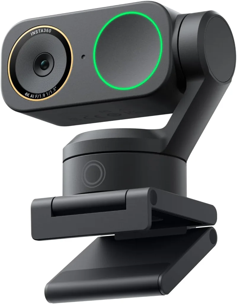 Insta360 ▫️ Link 2 Pro – Webcam PTZ 4K para PC/Mac, sensor de 1/1,3”, acompanhamento por IA, HDR, microfones com cancelamento de ruído, compatível com StreamDeck, Zoom, Teams e Twitch para reuniões