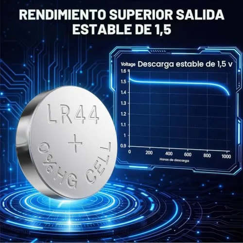 POWEROWL ▫️ 24 pilhas LR44 AG13 de 1,5 V, pilhas de botão alcalinas A76, 357, LR44H, SR44 para relógios 3