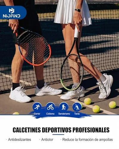Niofind ▫️ Meias Quarter para Desporto, para Homem e Mulher, em Algodão Acolchoado 7