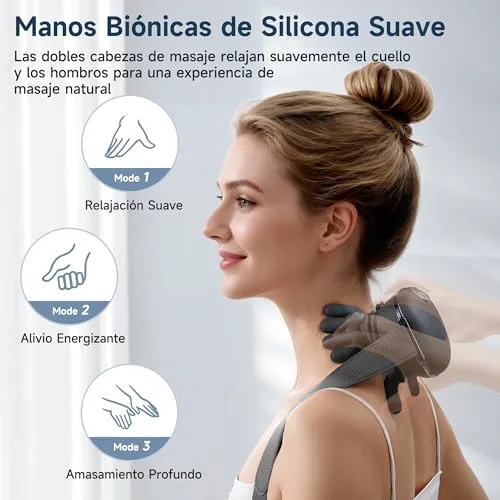 CRECAD ▫️ Massajador cervical e das costas 4D Shiatsu com calor, sem fios 2