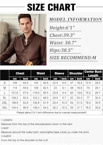 COOFANDY ▫️ Camisa de manga curta de verão para homem, 100% algodão. Camisas casuais para homem, corte regular 6