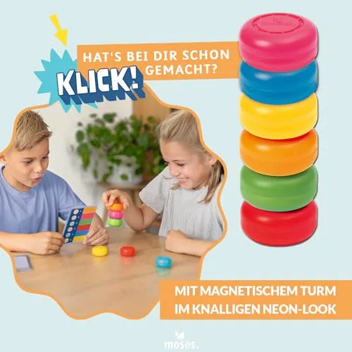 moses ▫️ . klick Klack Klug! – O jogo educativo magnético para a pré-escola, conjunto inicial com torre magnética, jogo educativo testado, para crianças a partir dos 5 anos 3