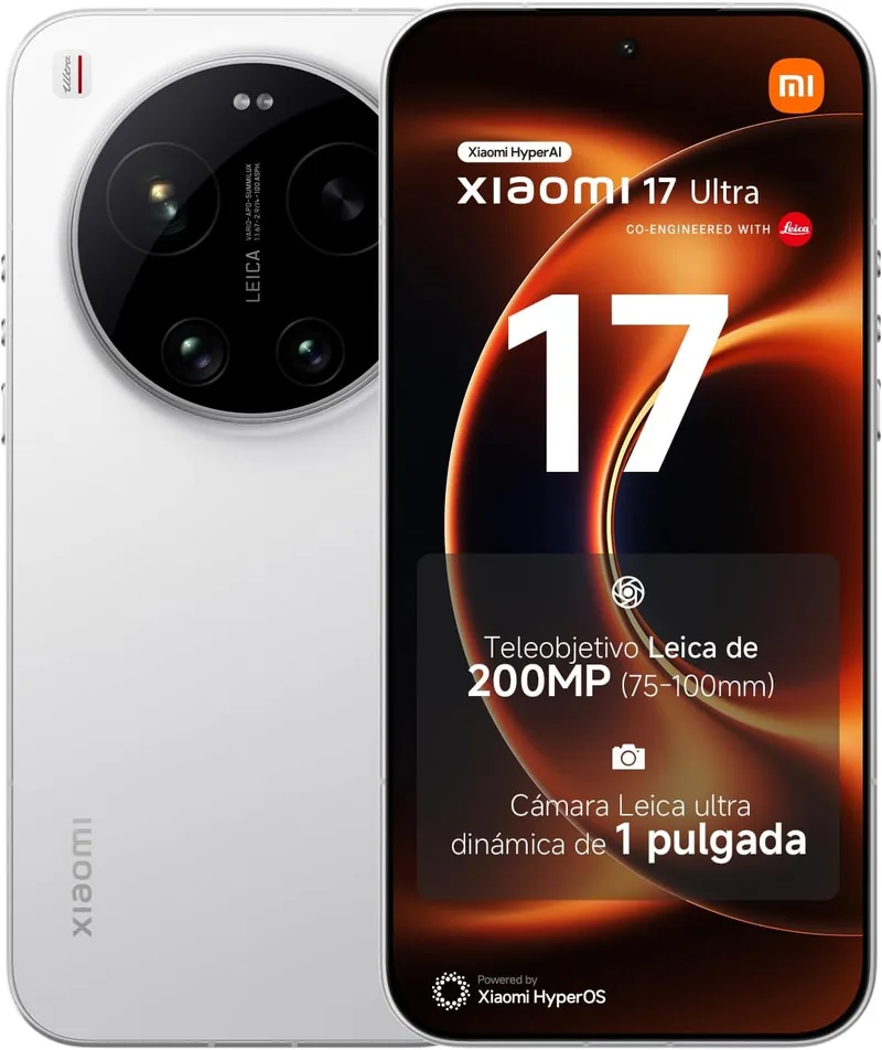 Xiaomi ▫️ 17 Ultra – Smartphone de 16+512 GB, branco, com teleobjetiva Leica de 200 MP