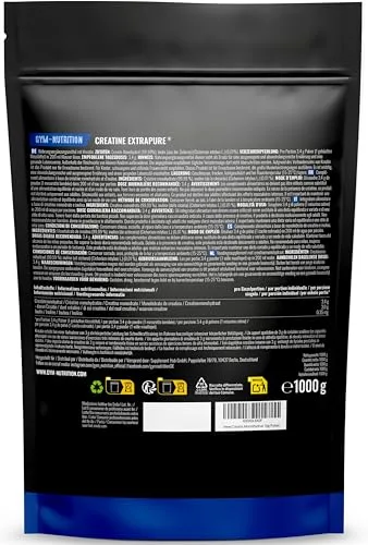 Gym Nutrition ▫️ Creatina Monohidratada Extrapura em Pó – 1 kg (1000 g) – Alta Pureza 2
