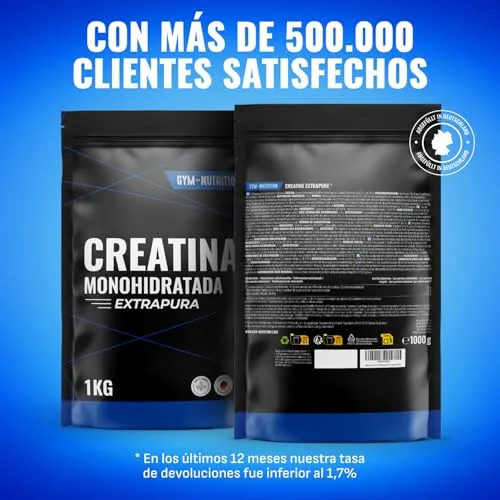 Gym Nutrition ▫️ Creatina Monohidratada Extrapura em Pó – 1 kg (1000 g) – Alta Pureza 4