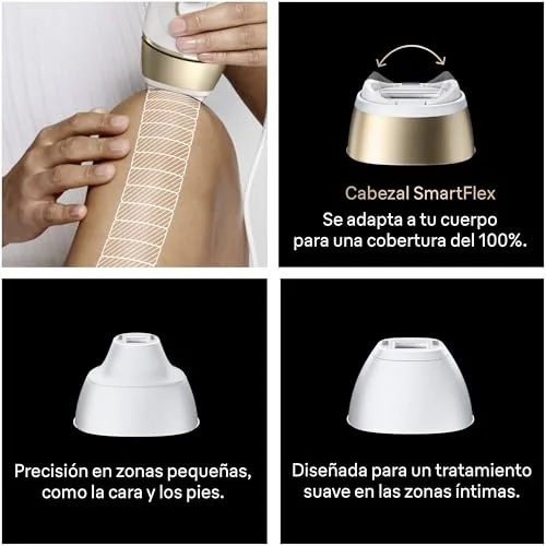 Braun ▫️ Depiladora a luz pulsada Silk·expert Pro 5, PL5321, Branco/Dourado 5