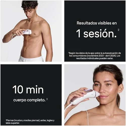Braun ▫️ Depiladora Smart IPL Skin i·expert com luz pulsada, PL7311, Branco/Bronze 4