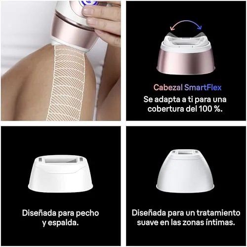 Braun ▫️ Depiladora Smart IPL Skin i·expert com luz pulsada, PL7311, Branco/Bronze 6