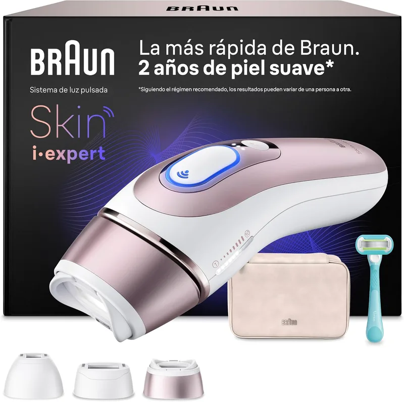 Braun ▫️ Depiladora Smart IPL Skin i·expert com luz pulsada, PL7311, Branco/Bronze