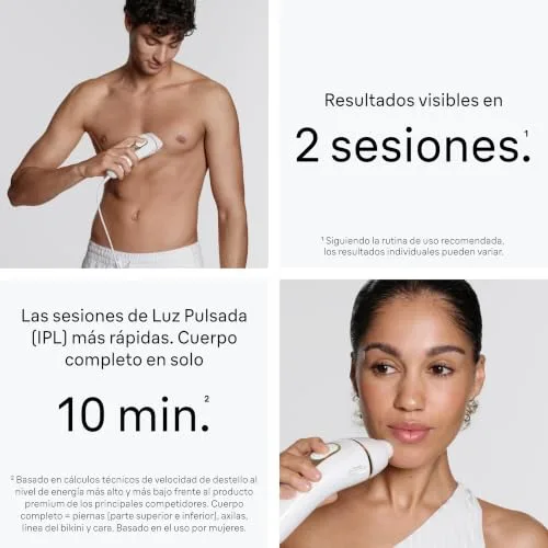 Braun ▫️ Depiladora a luz pulsada Silk·expert Pro 5, PL5234, Branco/Prateado 3