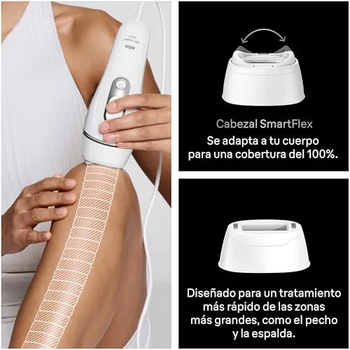 Braun ▫️ Depiladora a luz pulsada Silk·expert Pro 5, PL5234, Branco/Prateado 5