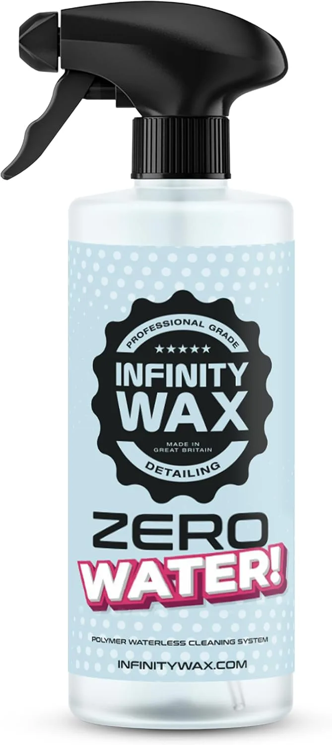 Infinity Wax ▫️ Zero Water 500 ml - Spray 3 em 1 sem água, limpeza sem enxaguamento, elimina manchas de água e resíduos, seguro para todos os tipos de pintura e revestimentos, ideal em locais onde há restrições de água.