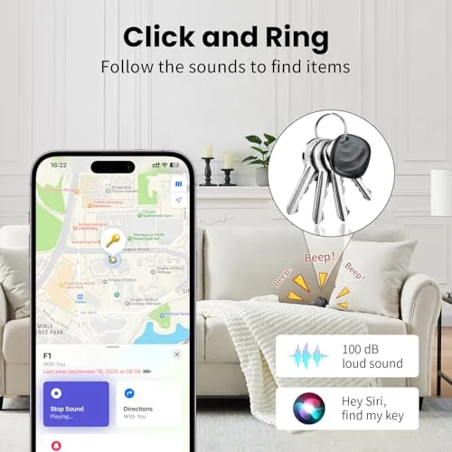 Hoxe ▫️ Tracker Tags - 4 unidades (apenas para iOS), Air Smart Tag para chaves e bagagem 3