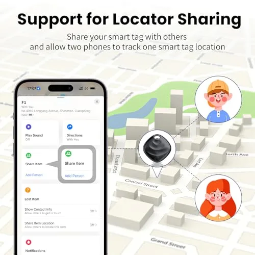 Hoxe ▫️ Tracker Tags - 4 unidades (apenas para iOS), Air Smart Tag para chaves e bagagem 5