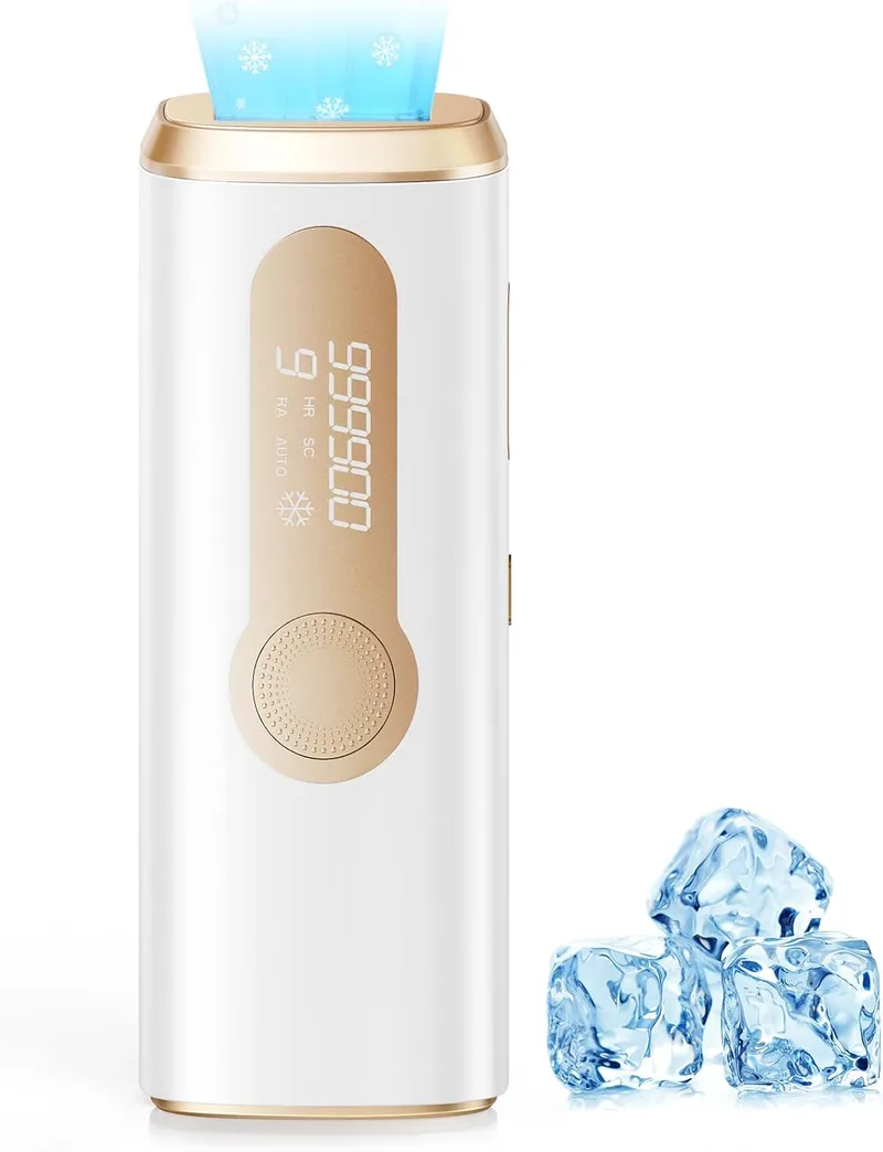 Haarlosy ▫️ Removedor de pêlos a laser IPL refrigerado função inovadora 3 em 1, 9 níveis de energia, 999 900 flashes, depiladora IPL indolor para todo o corpo, LCN1201