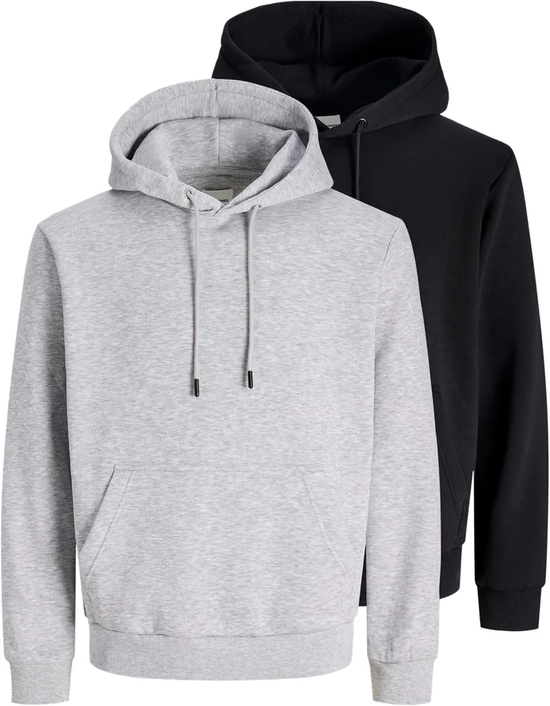 JACK & JONES ▫️ Jjebradley Sweat Hood 2pk MP Jjebradley Camisola com Capuz 2Pk MP Homem (Conjunto de 2)