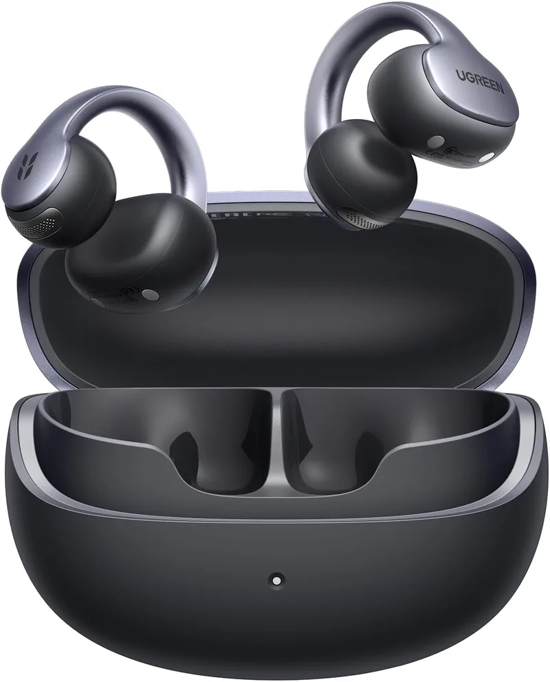 UGREEN ▫️ ClipBuds Pro 2 Auscultadores sem fios Bluetooth com tradução por IA, 46 horas de autonomia