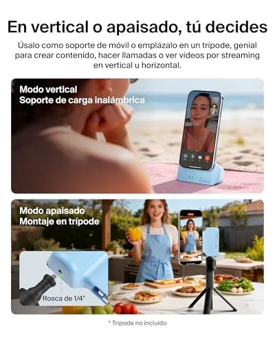 Belkin ▫️ Stage PowerGrip - Suporte magnético para câmara com bateria de 9300 mAh, azul 6