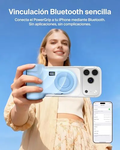Belkin ▫️ Stage PowerGrip - Suporte magnético para câmara com bateria de 9300 mAh, azul 7