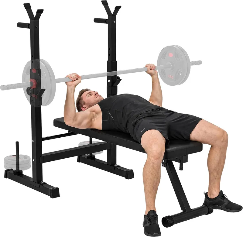 HOMCOM ▫️ Banco de Musculação Multifuncional Dobrável para Supino, 220 kg