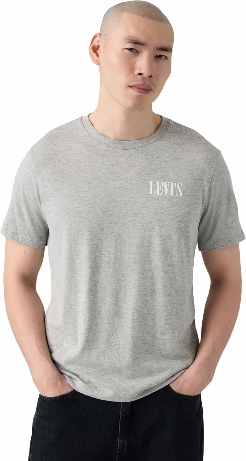 Levi's ▫️ Camiseta de gola redonda para homem (1 unidade)