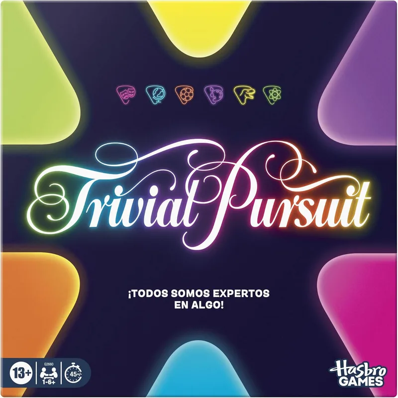 Hasbro Gaming ▫️ Jogo de mesa Trivial Pursuit (2026) | Características atualizadas, cooperação e opções de equipa | Jogos divertidos de cultura geral | 1 a 6 jogadores ou mais | 45 minutos - Versão em espanhol