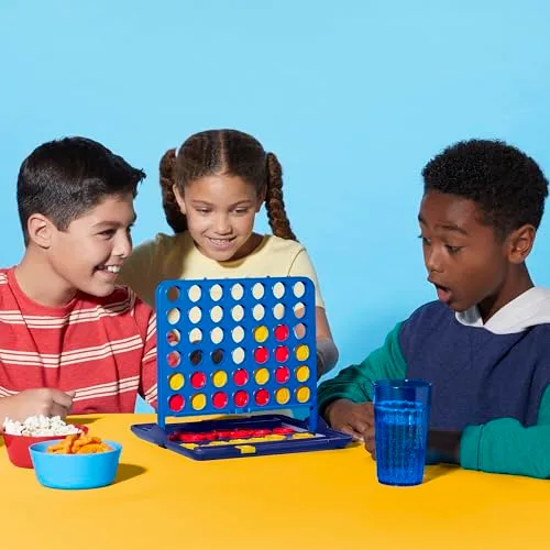 Hasbro Gaming ▫️ Jogos oficiais da Hasbro, Jogo Conecta 4, Estojo «Tudo em um», Marcador de pontos, Jogos para crianças, 6+ - Versão espanhol-português 3