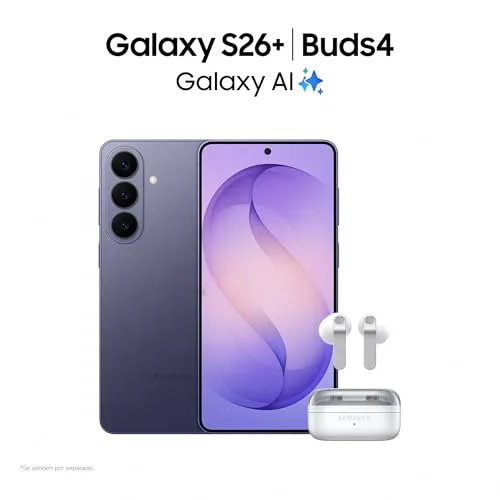 Samsung ▫️ Galaxy S26+ 512 GB, telemóvel com Galaxy AI, câmara de 50 MP, 12 GB de RAM, bateria de 4900 mAh, garantia do fabricante de 3 anos + 1 ano extra, cor branca (versão espanhola) 3