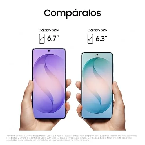 Samsung ▫️ Galaxy S26+ 512 GB, telemóvel com Galaxy AI, câmara de 50 MP, 12 GB de RAM, bateria de 4900 mAh, garantia do fabricante de 3 anos + 1 ano extra, cor branca (versão espanhola) 6