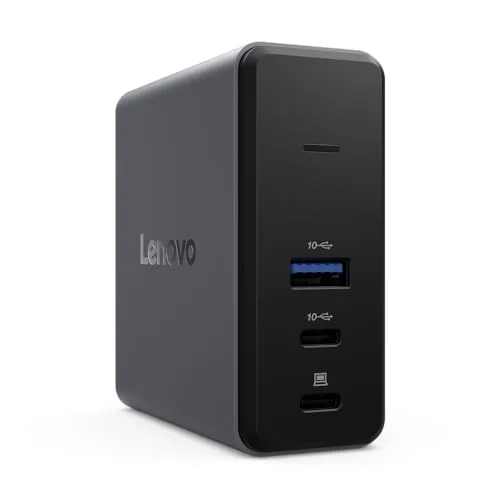 Lenovo ▫️ Dock GAN (1 x HDMI 2.1, 1 x Leitor de cartões TF, Módulo GAN integrado de 65 W, 1 x USB-A, 1 x USB-C, 1 x Carregamento USB-C para NB) - Cor: cinzento 6