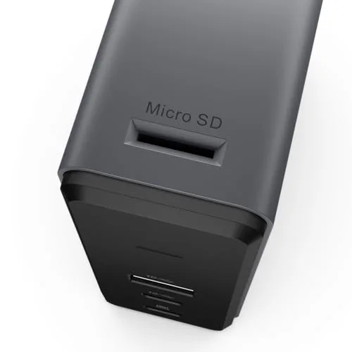 Lenovo ▫️ Dock GAN (1 x HDMI 2.1, 1 x Leitor de cartões TF, Módulo GAN integrado de 65 W, 1 x USB-A, 1 x USB-C, 1 x Carregamento USB-C para NB) - Cor: cinzento 7