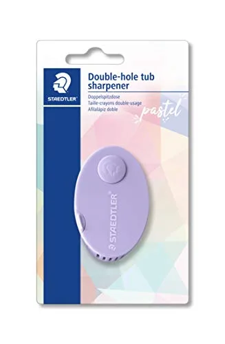 STAEDTLER ▫️ 512 PS2 BKPA - Afia-lápis de dois orifícios com compartimento para as aparas. (Embalagem de 2) 3