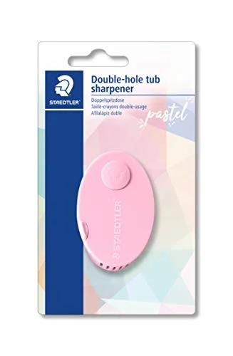 STAEDTLER ▫️ 512 PS2 BKPA - Afia-lápis de dois orifícios com compartimento para as aparas. (Embalagem de 2) 4