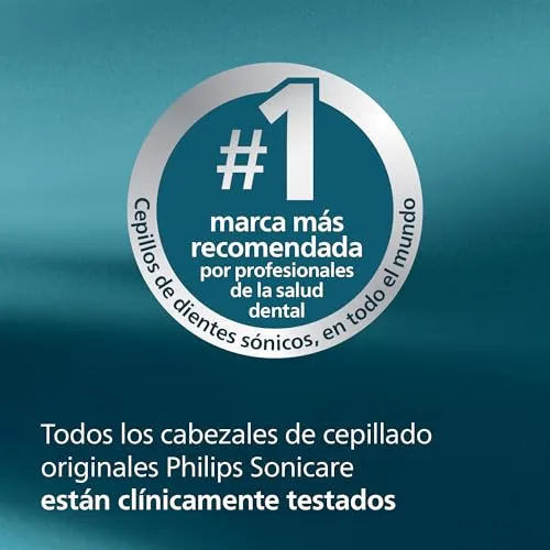 PHILIPS ▫️ Sonicare InterCare - Cabeças de substituição originais para escova de dentes elétrica, brancas, embalagem de 4, HX9004/87 5