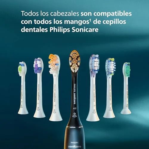PHILIPS ▫️ Sonicare InterCare - Cabeças de substituição originais para escova de dentes elétrica, brancas, embalagem de 4, HX9004/87 6