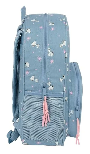 Safta ▫️ SNOOPY - Mochila escolar para menino, mochila infantil, adaptável a carrinho, ideal para crianças em idade escolar, confortável e versátil, qualidade e resistência, 32 x 12 x 38 cm 3
