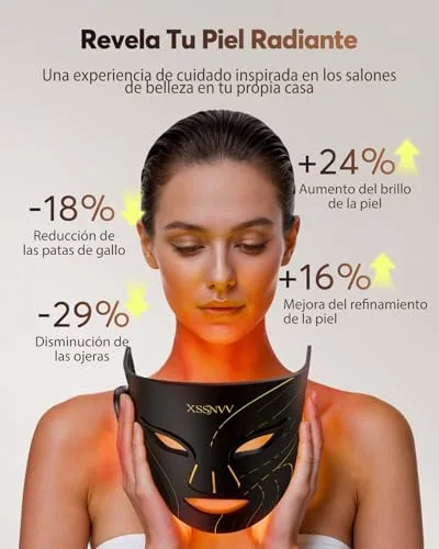 XSSNVV ▫️ Máscara facial LED com 4 modos para cuidados faciais em casa, NVV10 2